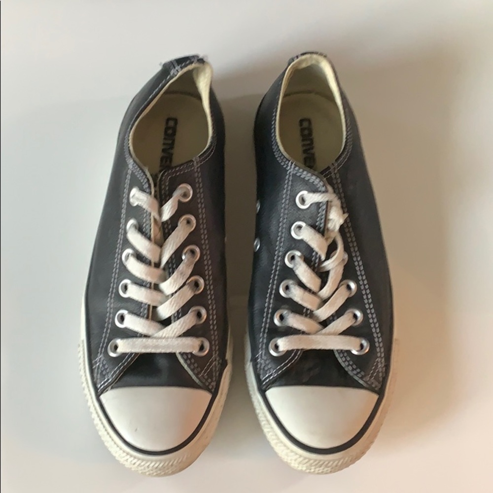 Converse black low top sneakers